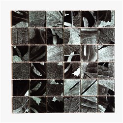 Мозаика стеклянная серый лист PM4002 - фото 5498