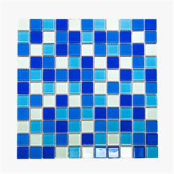 Мозаика стеклянная, бело-голубая FA022.023.025.080 - фото 5561