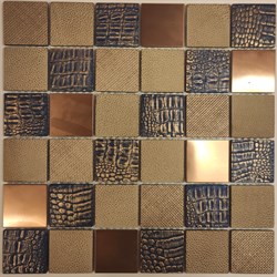 Мозаика керамическая c бронзовыми вставками KG4805 - фото 5992