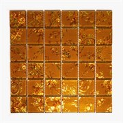 Мозаика стеклянная, золотой цветок ST065 - фото 5993