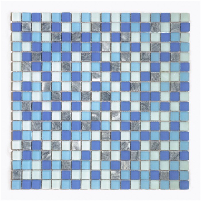 Мозаика стеклянная, серо-голубая GS083 - фото 6271