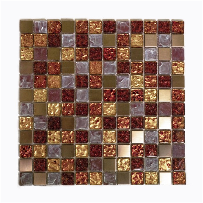 Мозаика стеклянная бронзовый отлив 012 - фото 6360