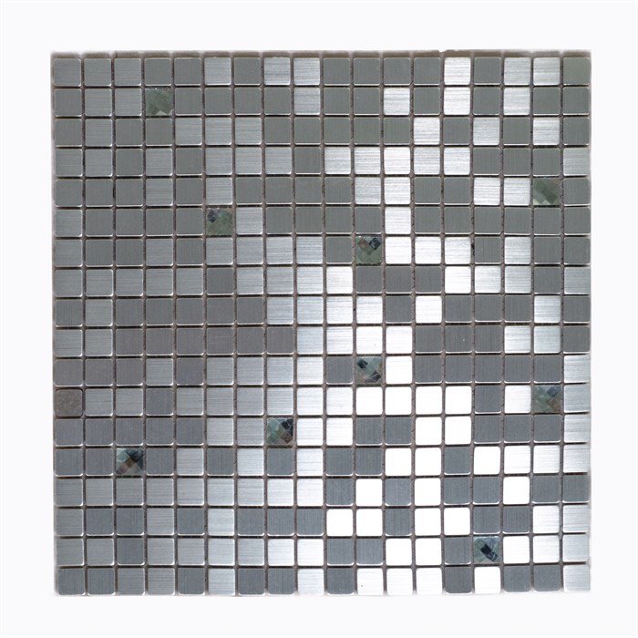 Мозаика алюминиевая, серебро LP01A - фото 6388