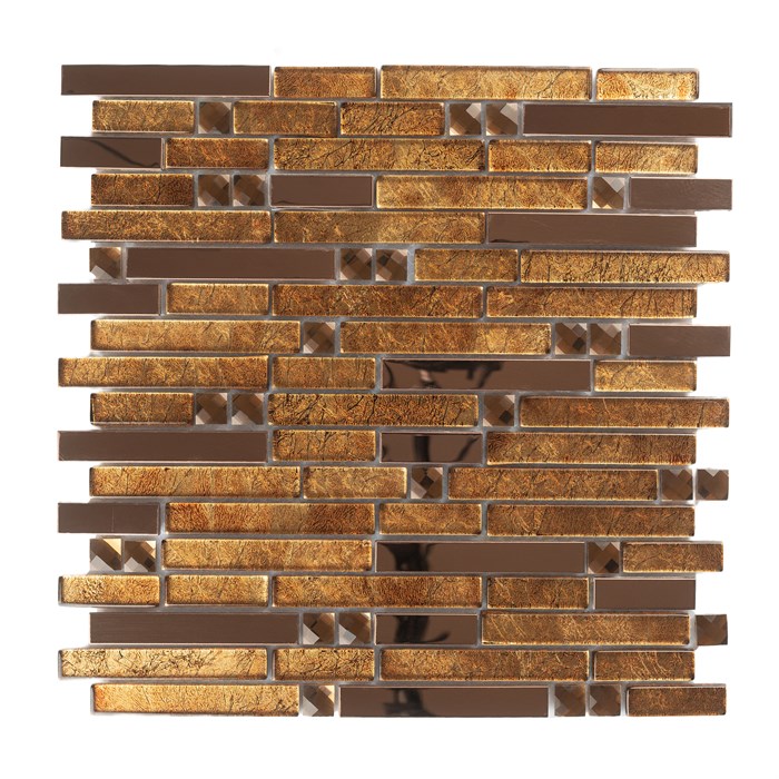 Керамоград. Мозаика стеклянная, бронзовый отлив XY160 XY160