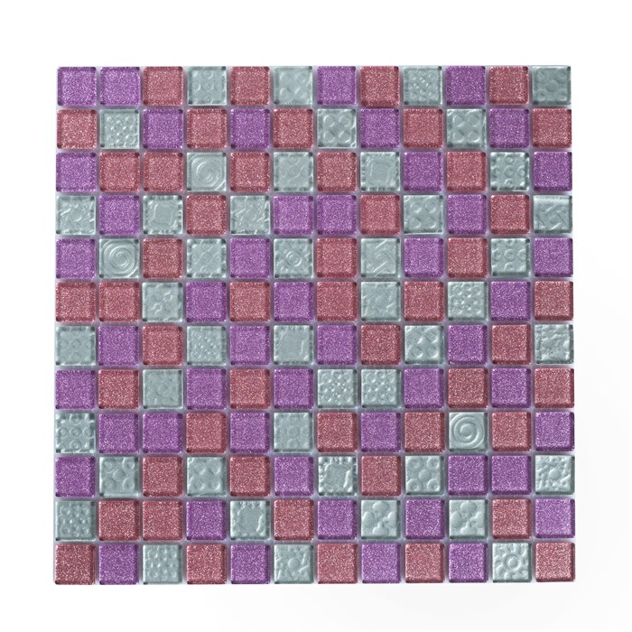 Мозаика стеклянная, розовый отлив F49.50.52 F49.50.52