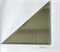 M2002x1 Треугольная зеркальная серебряная плитка с фацетом 10 мм (200*200 мм) - фото 5121