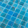 Мозаика стеклянная, 20*20*4 (305*305), Аквамарин Аквамарин