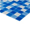 Мозаика стеклянная, бело-голубая FA022.023.025.080 FA022.023.025.080
