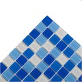 Мозаика стеклянная, бело-голубая FA022.023.025.080 FA022.023.025.080