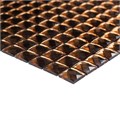 Мозаика стеклянная, бронзовый отлив F2x3, 20*20 мм F2x3