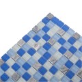 Мозаика стеклянная, серо-голубая GS083 GS083
