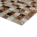 Мозаика стеклянная бежевая 011 011